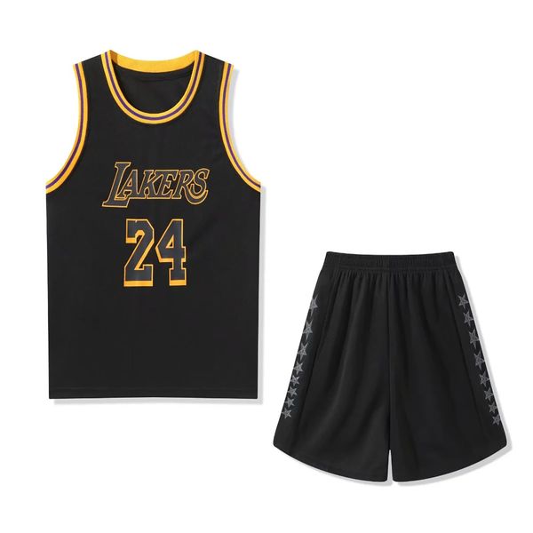 #24 Hot Personalised Basketball Jersey Kids 2-Piece Sleeveless Outdoor Sports Suit Youth Basketball Jerseys Uniforms Breathable Boys And Girls Training Shorts Sets, White
#24 Hot Personalised Basketball Jersey Kids 2-Piece Sleeveless Outdoor Sports Suit Youth Basketball Jerseys Uniforms Breathable Boys And Girls Training Shorts Sets, White