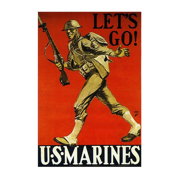 Lets Go US Marines Vintage World War II Two WW2 USA Military Propaganda Wall Art Decoration Poster Canvas Print
Lets Go US Marines Vintage World War II Two WW2 USA Military Propaganda Wall Art Decoration Poster Canvas Print