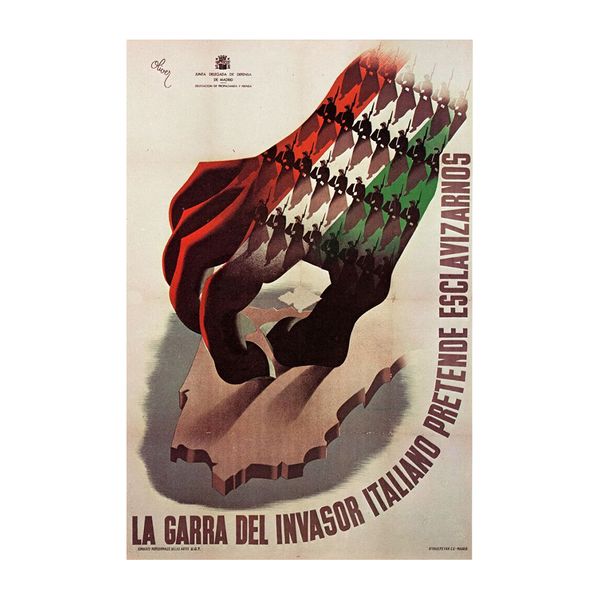 La Garra del Invasor Italiano Vintage Spanish Civil War Propaganda Wall Art Decoration Poster Canvas Print
La Garra del Invasor Italiano Vintage Spanish Civil War Propaganda Wall Art Decoration Poster Canvas Print