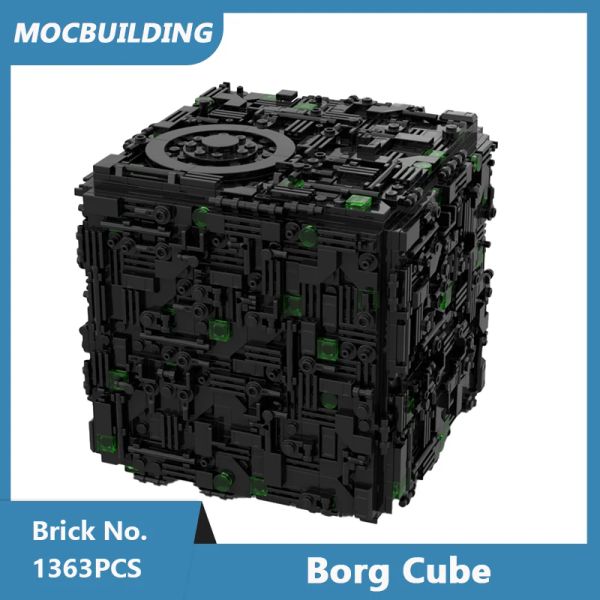 MOC Building Blocks Borg Cube UCS Scale Model DIY Assembled Bricks Space Educational Creative Collect Display Toys Gifts 9278PCS