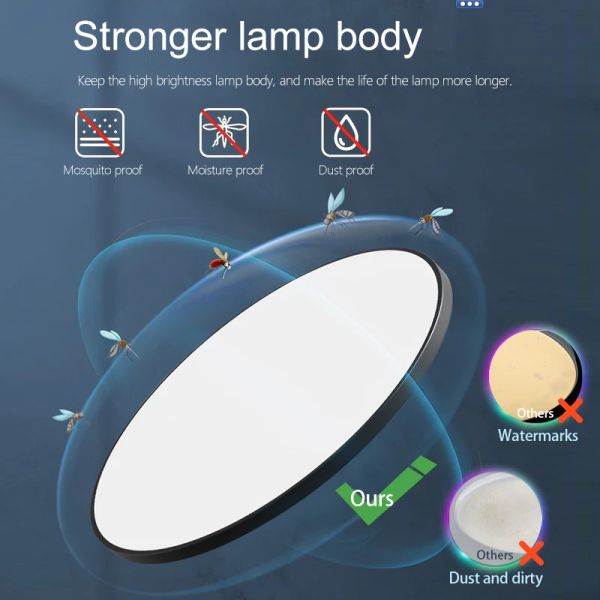 MANVIV LED Smart Modern Ceiling Lamp led lights with Remote/App Control 220V Dimmable Light Fixture lighting for living room