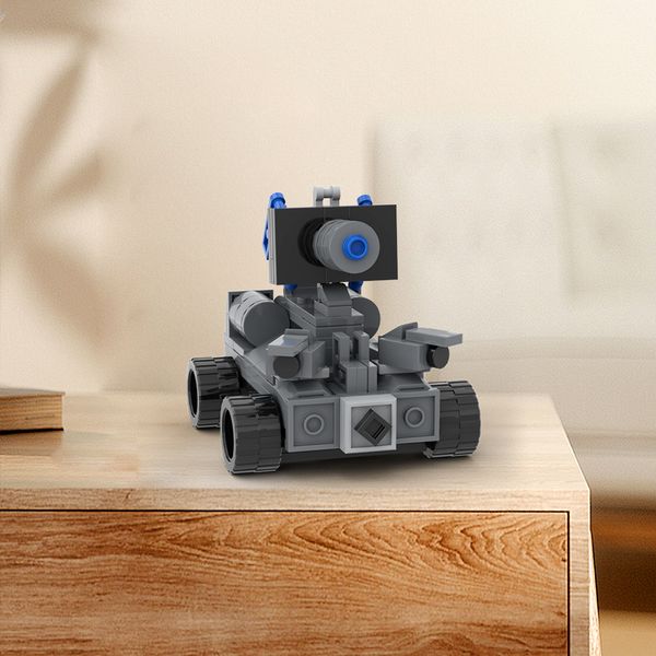 Skibidi Toilet Blaster Tank Monsters Building Blocks 121 Pieces DIY Movie Role Model Toys Set for Kids Birthday Gift