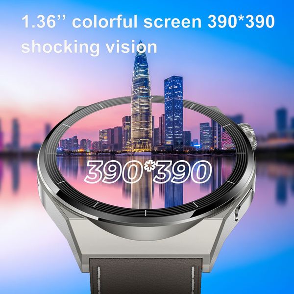 For Huawei SmartWatch 2023 2025 NEW NFC Smart Watch Men GT3 Pro AMOLED 390*390 HD Screen Heart new Rate Bluetooth Call IP68 Waterproof
