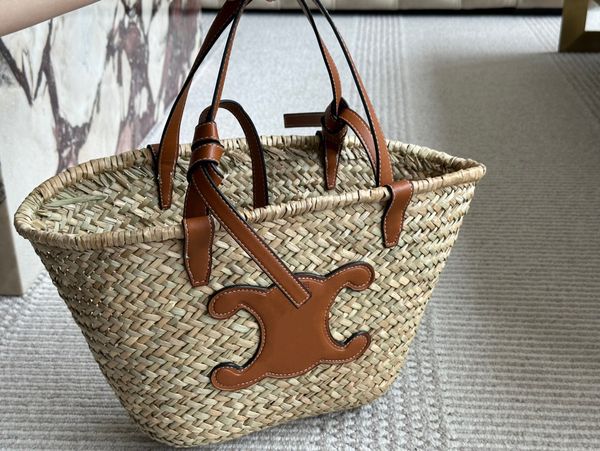 Medium quality Designer Ladies Shopping Bags Commuter Vacation Dish Basket Beach Bag Straw Woven Tote Bag Crossbody Bags, Brown
Medium quality Designer Ladies Shopping Bags Commuter Vacation Dish Basket Beach Bag Straw Woven Tote Bag Crossbody Bags, Brown