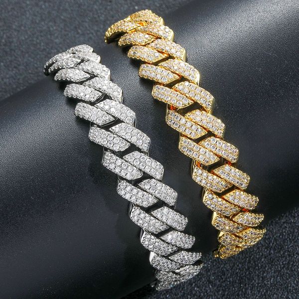 Hip Hop Bracelet 13mm strip spring buckle Hiphop copper set Zircon personality all-match diamond Cuban metal bracelet
Hip Hop Bracelet 13mm strip spring buckle Hiphop copper set Zircon personality all-match diamond Cuban metal bracelet