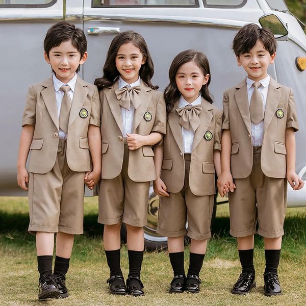 Childrens School Uniform Girl Short Sleeved Jacket Dress Tie Set Korean Japanese Student Clothing 1fa2, Beige
Childrens School Uniform Girl Short Sleeved Jacket Dress Tie Set Korean Japanese Student Clothing 1fa2, Beige