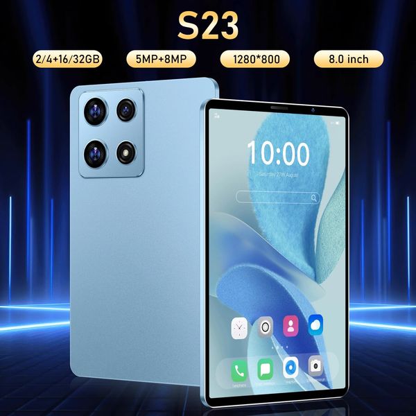 VERYHDSN S23 Global Original Tablette Pad Android 12 Wifi Smartphone 8Inch Camera 5MP 8MP Quad Core GPU 2GB 4GB RAM 16G 32GB ROM