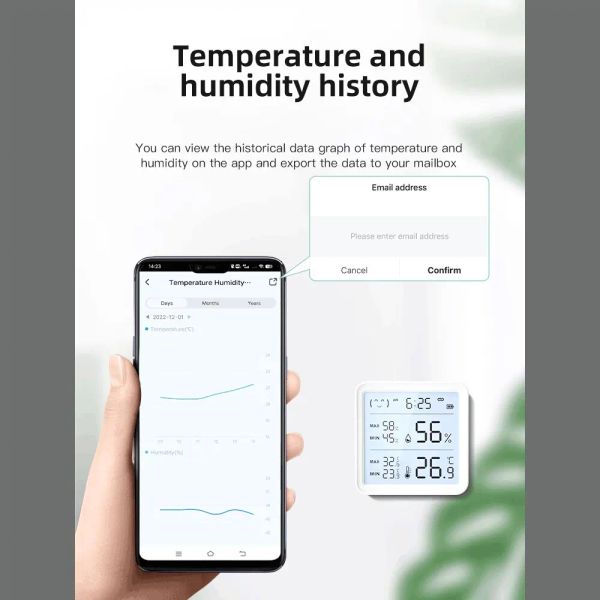 Tuya WiFi Temperature Humidity Sensor For Smart Home — compare prices at CompareOffers