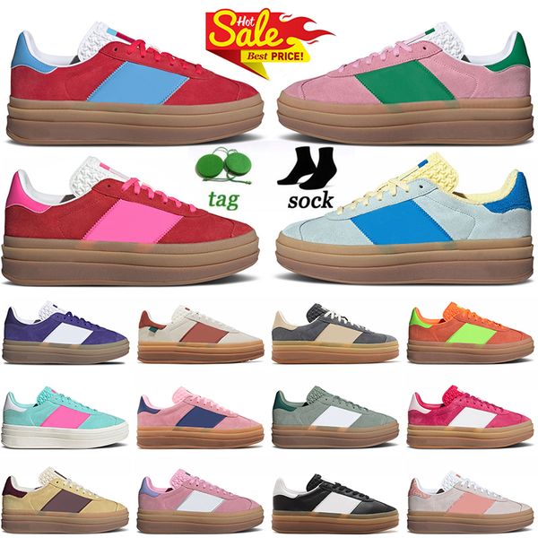 Designer Bold Platform Casual Shoes Cream Collegiate Green Pink Gum White Black Women Sports Trainers Top Fashion Suede Leather Plate-forme Woman Sneakers, D74 wonder quartz black gum
Designer Bold Platform Casual Shoes Cream Collegiate Green Pink Gum White Black Women Sports Trainers Top Fashion Suede Leather Plate-forme Woman Sneakers, D74 wonder quartz black gum