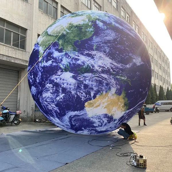 Scientific nine planets giant inflatable earth ball,globe balloon,large sphere for school education or decoration