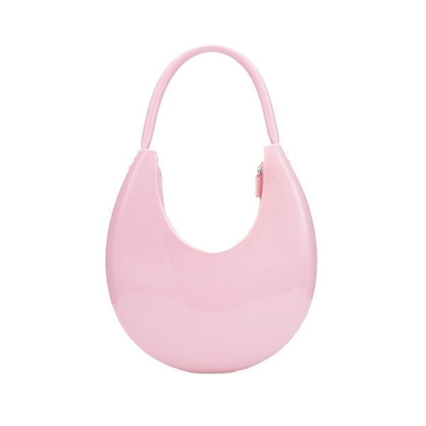 Designer Barbie Jelly Bag Fashion Versatile Crescent Underarm Bag Beach Bag Summer Large Capacity Women Handbag, Brown
Designer Barbie Jelly Bag Fashion Versatile Crescent Underarm Bag Beach Bag Summer Large Capacity Women Handbag, Brown