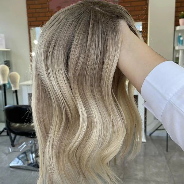Wig Highlight Human Hair Brazilian Brown Root Ash Blonde Lace Frontal Full Lace Wigs Glueless 13x4 HDTransparent Short Lace Front Wig Synthetic s
Wig Highlight Human Hair Brazilian Brown Root Ash Blonde Lace Frontal Full Lace Wigs Glueless 13x4 HDTransparent Short Lace Front Wig Synthetic s