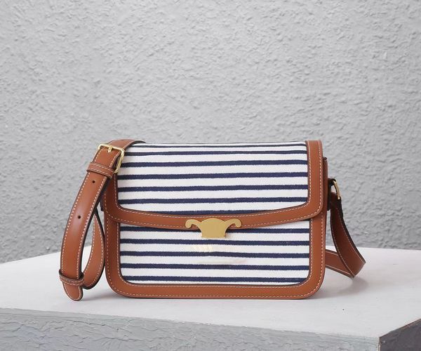 10A Designer shoulder Crossbody Leather Handbag Women's Messenger Envelope patchwork Purse Stylish Atmospheric Tote Bag Navy Blue stripe, Split
10A Designer shoulder Crossbody Leather Handbag Women's Messenger Envelope patchwork Purse Stylish Atmospheric Tote Bag Navy Blue stripe, Split