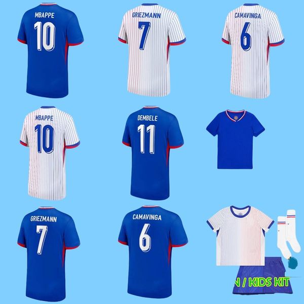 25 French Football Shir HOME AWAY Soccer Jerseys MBAPPE GIROUD DEMBELE SALIBA KANTE Maillot De Foot GRIEZMANN frENcH Women Men Kids Football Shirt Training Kit
25 French Football Shir HOME AWAY Soccer Jerseys MBAPPE GIROUD DEMBELE SALIBA KANTE Maillot De Foot GRIEZMANN frENcH Women Men Kids Football Shirt Training Kit