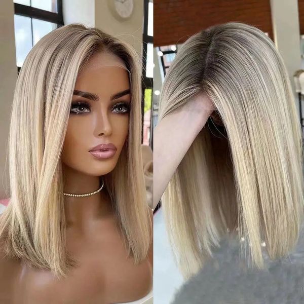 Short Brazilian Ash Blonde 360 Lace Frontal Wig Brown Highlight Wig 13x4 Straight Bob Wig Lace Front Simulation Human Hair Wigs for Women s
Short Brazilian Ash Blonde 360 Lace Frontal Wig Brown Highlight Wig 13x4 Straight Bob Wig Lace Front Simulation Human Hair Wigs for Women s