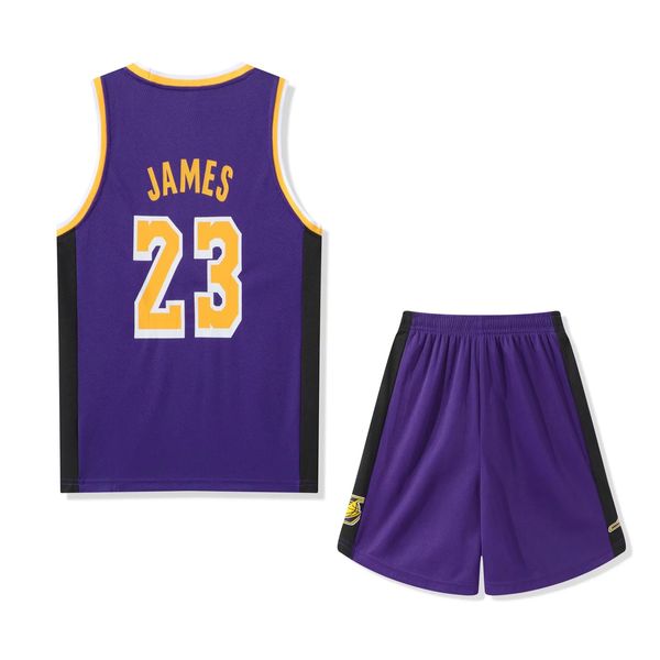 Hot Personalised Basketball Jerseys Set LeBron James #23 Sleeveless Outdoor Sports Suit Youth Basketball Jerseys Uniforms Breathable Boys And Girls Training Sets, Yellow
Hot Personalised Basketball Jerseys Set LeBron James #23 Sleeveless Outdoor Sports Suit Youth Basketball Jerseys Uniforms Breathable Boys And Girls Training Sets, Yellow