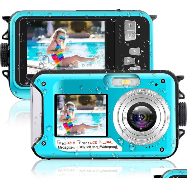 Cameras Digital Underwater Camera 2.7K 48Mp Waterproof 10Ft Hd Video Selfie Dual Sn 16X Drop Delivery Photo Otdul
Cameras Digital Underwater Camera 2.7K 48Mp Waterproof 10Ft Hd Video Selfie Dual Sn 16X Drop Delivery Photo Otdul