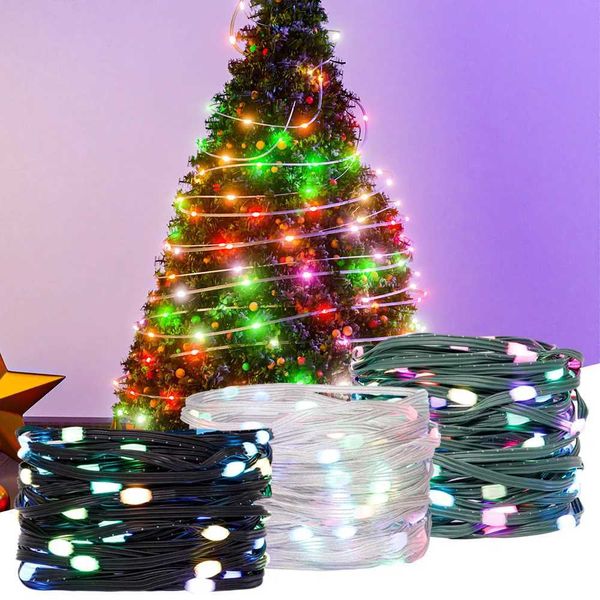 DC5V WS2812B RGBIC LED String Party Christmas Lights Dream Color WS2812 Addressable Individually String Outdoor Waterproof Decor Z241203