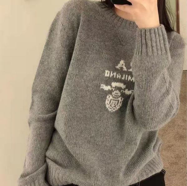 Designers Sweaters Men's Women's Thickened Cashmere sweater Pullover Fashion Classic Top1 Round Neck Long Sleeve Sweater
