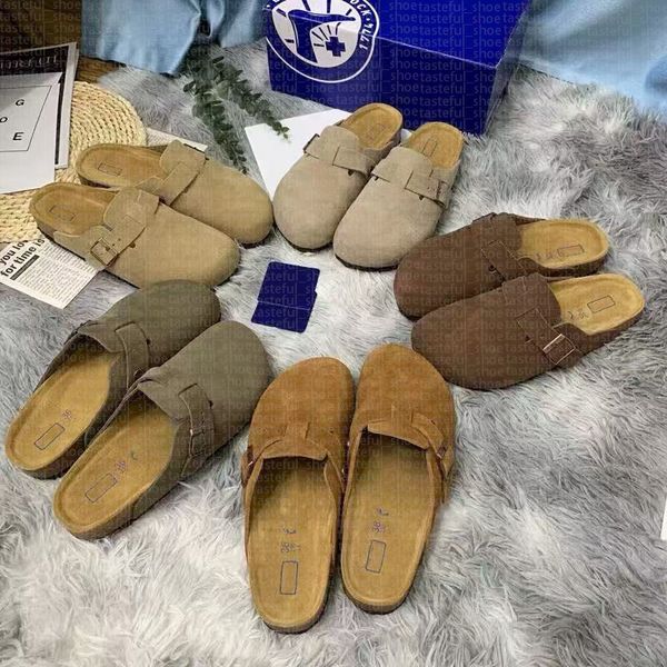 Designer Clogs Slippers Sandals Slippers Men's Women's Cork Flat Soft Suede Leather Outdoor Platform Slippers Top Quality Black Classic Style, #9
Designer Clogs Slippers Sandals Slippers Men's Women's Cork Flat Soft Suede Leather Outdoor Platform Slippers Top Quality Black Classic Style, #9