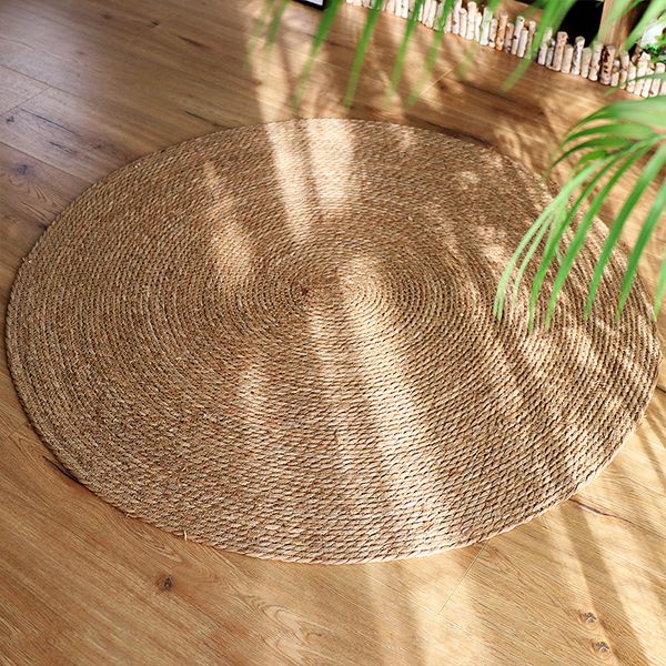 Round Rattan Floor …