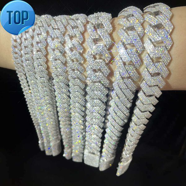 Fashion Jewelry Iced Out Moissanite Diamond Chain S925 Sterling Silver Cuban Link Chain with Gra Certidicate
Fashion Jewelry Iced Out Moissanite Diamond Chain S925 Sterling Silver Cuban Link Chain with Gra Certidicate