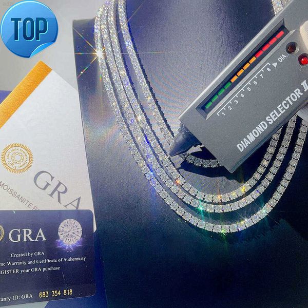 Tennis Necklace Bracelet Pass Diamond Tester Iced Out Bling Moissanite Diamond Hip Hop Jewelry 925 Silver Tennis Chain
Tennis Necklace Bracelet Pass Diamond Tester Iced Out Bling Moissanite Diamond Hip Hop Jewelry 925 Silver Tennis Chain