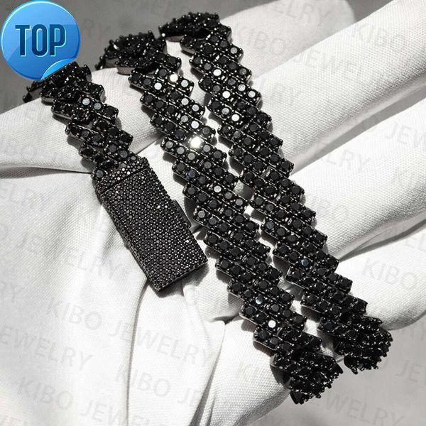Fine Jewelry Necklaces Custom Vvs Moissanite Cuban Chain 12mm Iced Out 925 Silver Black Moissanite Cuban Link Chain for Men
Fine Jewelry Necklaces Custom Vvs Moissanite Cuban Chain 12mm Iced Out 925 Silver Black Moissanite Cuban Link Chain for Men