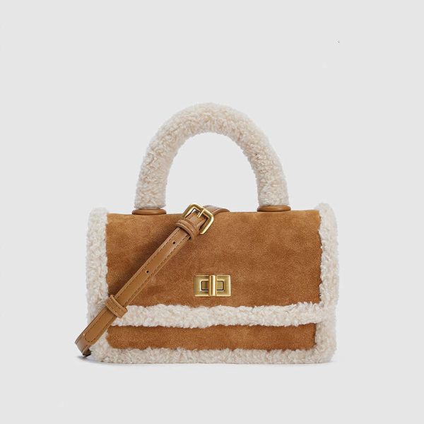 Women's 2022 new fashionable suede plush crossbody bag versatile winter single shoulder lamb fur handbag, Brown
Women's 2022 new fashionable suede plush crossbody bag versatile winter single shoulder lamb fur handbag, Brown