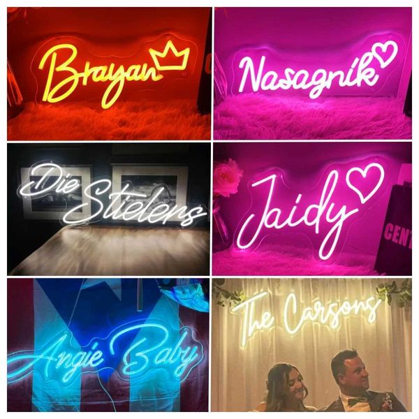 Customized neon lights LED signage wedding decorations birthday parties room decorations bedrooms bars clubs shops neon lights LED signage personaliz