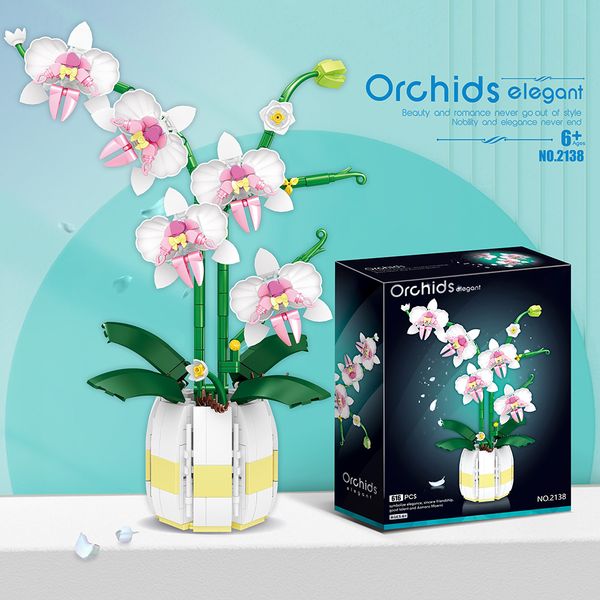 Building Blocks Orchid Flowers Bouquet Flower Blocks Bonsai Plant Model Bricks Romantic DIY Home Decoration Toy for Kids Gift
Building Blocks Orchid Flowers Bouquet Flower Blocks Bonsai Plant Model Bricks Romantic DIY Home Decoration Toy for Kids Gift