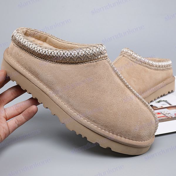 New Women Designer Slippers Ultra Mini Platform Boots Tazz Slipper Tasman Slippers Womens Slides Winter Warm Snow Boot Suede Woolen Fur Ankle Booties
