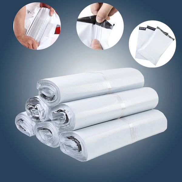 10-100 pieces of packaging express bags self-adhesive sealed white mail bags envelopes storage bags 241216