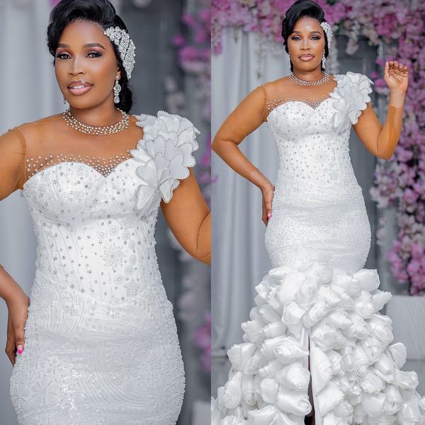 2025 Arabic Aso Ebi Plus Size White Mermaid Wedding Dresses Florals Rhinestones Beaded Flowers Elegant Bridal Gowns Dress ZJ0324, Red
2025 Arabic Aso Ebi Plus Size White Mermaid Wedding Dresses Florals Rhinestones Beaded Flowers Elegant Bridal Gowns Dress ZJ0324, Red
