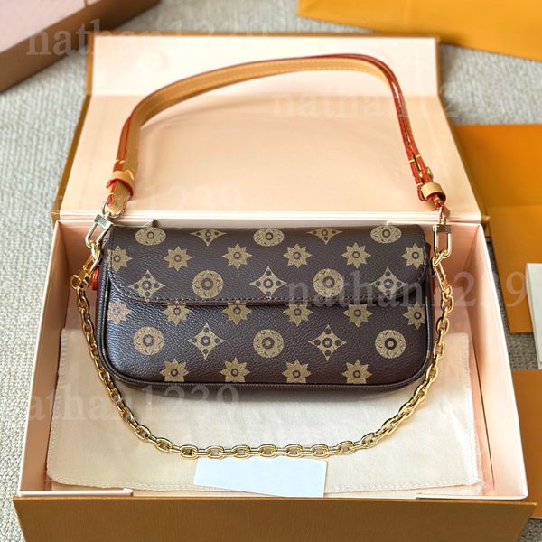 New Designer Bag Classic Fashion Hobs bag High Quality Leather Shoulder Bags Old Fower Women Handbags Brown Canvas Ladies Baguette bag Crossbody Purses, #23
New Designer Bag Classic Fashion Hobs bag High Quality Leather Shoulder Bags Old Fower Women Handbags Brown Canvas Ladies Baguette bag Crossbody Purses, #23