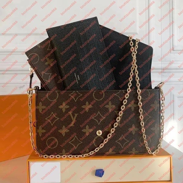 Designer Bag 3 Multi FELICIE POCHETTE Chain Bags Handbags Crossbody Purse Fashion Women Shoulder Bags Lady The Totes Bag Female backpack Designer Wallet, Brown flower wallet
Designer Bag 3 Multi FELICIE POCHETTE Chain Bags Handbags Crossbody Purse Fashion Women Shoulder Bags Lady The Totes Bag Female backpack Designer Wallet, Brown flower wallet