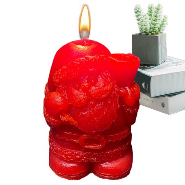 Christmas Aromatherapy Candles Santa Claus Scented Decorative Candles Natural Soy Wax Aromatherapy Candles For Home Relaxation &