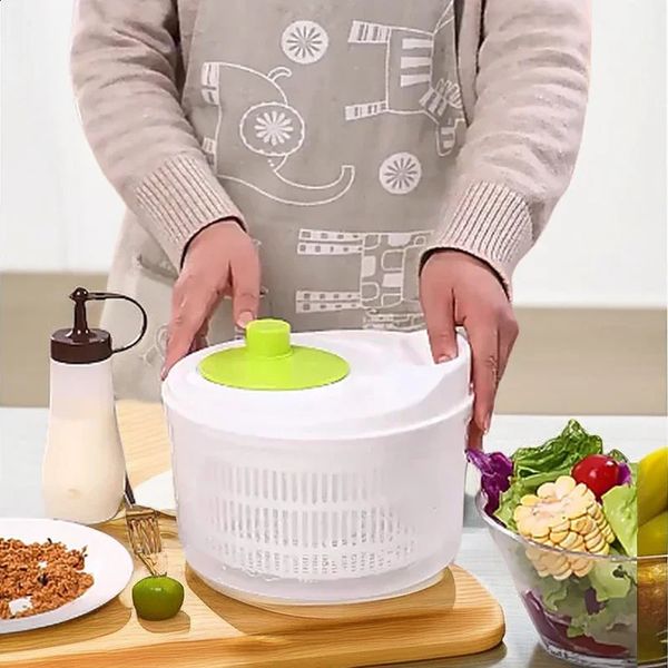 Vegetable Dehydrator Salad Manual Spin Dryer Kitchen Sink Fruit Drain Basket Living Room With Fruit Tray 241223