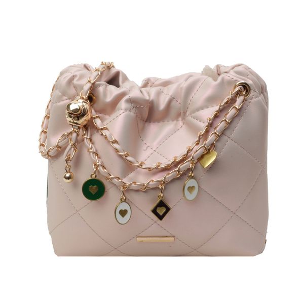 Bucket Shoulder Handbags - Chic Square Tote Dia Grid, Faux Leather Crossbody Bag with Gold Chain Accent, Lightweight for Daily Use, Coffee
Bucket Shoulder Handbags - Chic Square Tote Dia Grid, Faux Leather Crossbody Bag with Gold Chain Accent, Lightweight for Daily Use, Coffee