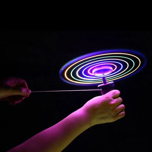 Kids Luminous Flying Disc Propeller Toys LED Lighting Pull String Flying UFO Toy Spinning Top Outdoor Game Sports Toy Gift
Kids Luminous Flying Disc Propeller Toys LED Lighting Pull String Flying UFO Toy Spinning Top Outdoor Game Sports Toy Gift