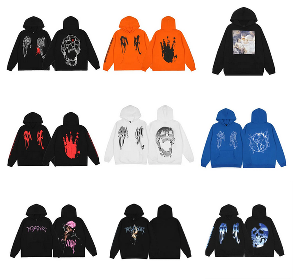 Revenge Oversized Cotton Fleece Hoodie Men