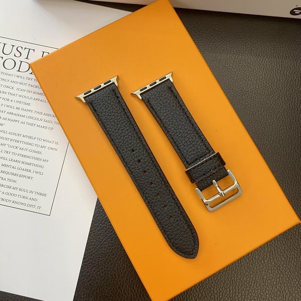 Luxury Smart Straps Apple Watch Band 38 40 41 42 44 45 49 mm metal Leather Watchs Strap Wristband For Iwatch 8 7 6 5 4 SE Designer Watchbands
Luxury Smart Straps Apple Watch Band 38 40 41 42 44 45 49 mm metal Leather Watchs Strap Wristband For Iwatch 8 7 6 5 4 SE Designer Watchbands