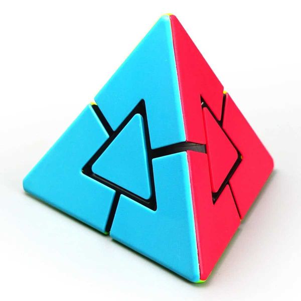 ECube Fanxin Duo Pyraminx Strange Shape Pyramid Magic Cube Brain Teaser Puzzle Educational Toy For Children L260518QR45