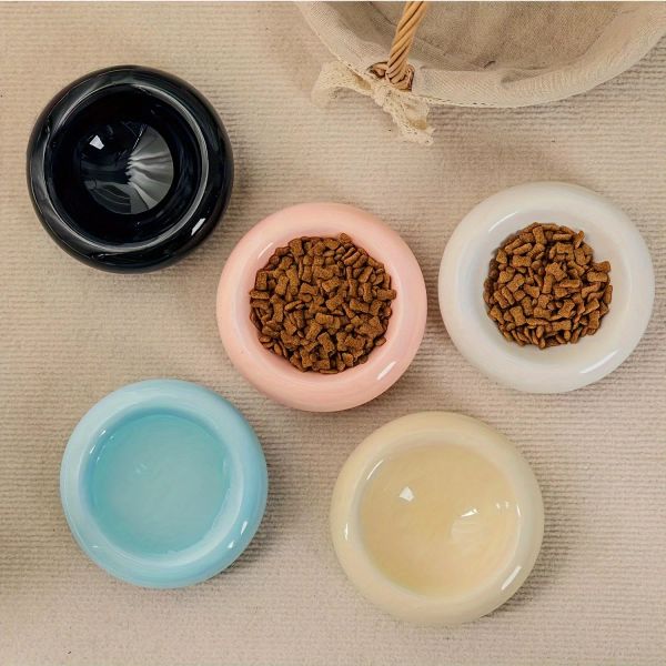160705 Ceramic cat bowls are beautiful in appearance and available in a variety of cute patterns and colors, making them great home decor