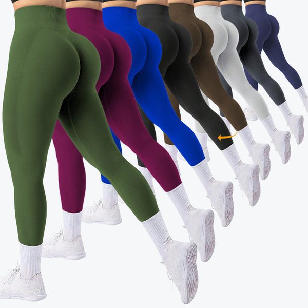 Yoga clothes solid color peach buttocks seamless tight fitting soft exercise training elastic fitness clothes yoga pants high waisted wearing spandex tight pants, Coffee-k
Yoga clothes solid color peach buttocks seamless tight fitting soft exercise training elastic fitness clothes yoga pants high waisted wearing spandex tight pants, Coffee-k