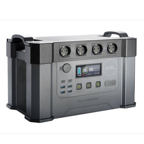 ALLPOWERS 110 / 230V Portable Power Station MPPT Solar Generator 154Wh 288Wh 606Wh 1500Wh Power Supply with AC Outlets for RV