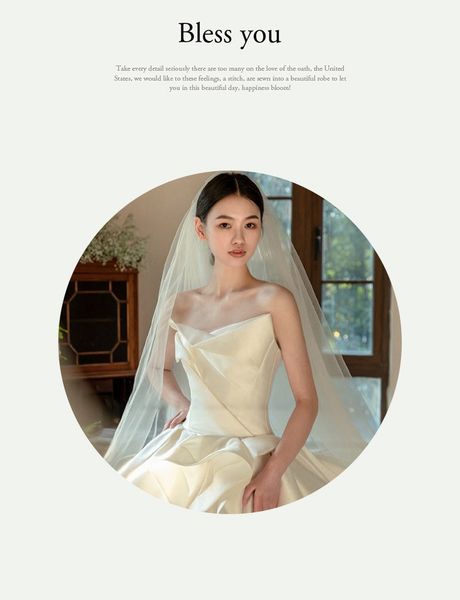 DO93654 Sophisticated Strapless Bride's Dress - Sleek Satin Material with Large Train for Weddings (Light Luxe Collection), Orange
DO93654 Sophisticated Strapless Bride's Dress - Sleek Satin Material with Large Train for Weddings (Light Luxe Collection), Orange