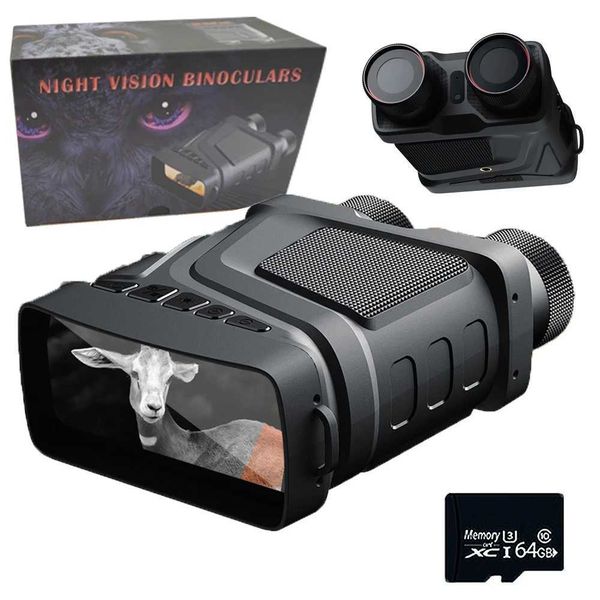 New Arrival R12 2.5K Ultra HD Infrared Tactical Telescope Camera Video Recorder Goggles 10X Zoom Digital Night Vision Diode for Hunting and Camping T241231