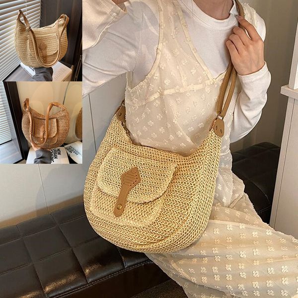 Outlet factory women's handbags summer outdoor travel holiday straw beach bag forest woven messenger bag large with leather womens backpack 20900#, Khaki
Outlet factory women's handbags summer outdoor travel holiday straw beach bag forest woven messenger bag large with leather womens backpack 20900#, Khaki