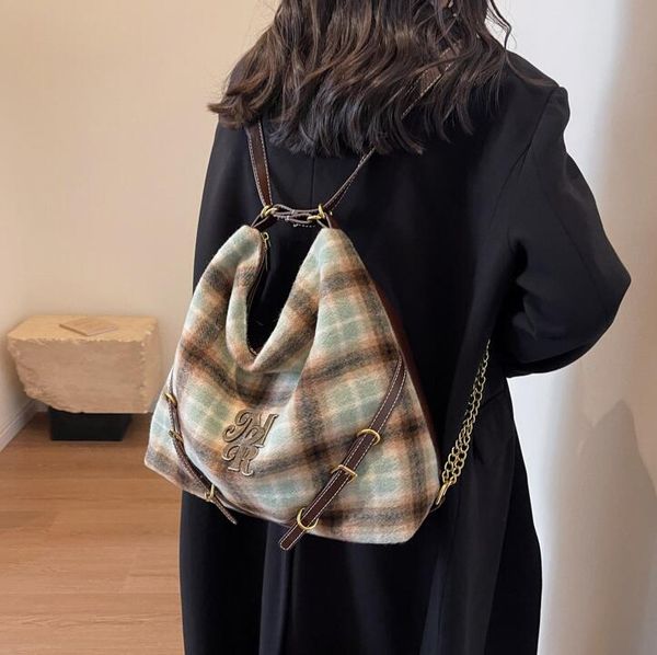 Outlet factory ladies shoulder bags 6 colors retro plaid backpack winter popular plush handbag street trend color matching Crossbody bag 5002#, Welfare color/regular packaging
Outlet factory ladies shoulder bags 6 colors retro plaid backpack winter popular plush handbag street trend color matching Crossbody bag 5002#, Welfare color/regular packaging